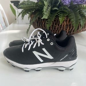 NEW BALANCE NWOB 4040V5 PL4940K5 BB Cleats men 11.5 Black White NEW